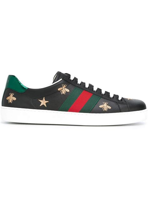 gucci ace embroidered sneaker snake black sale|gucci ace metallic snakeskin sneakers.